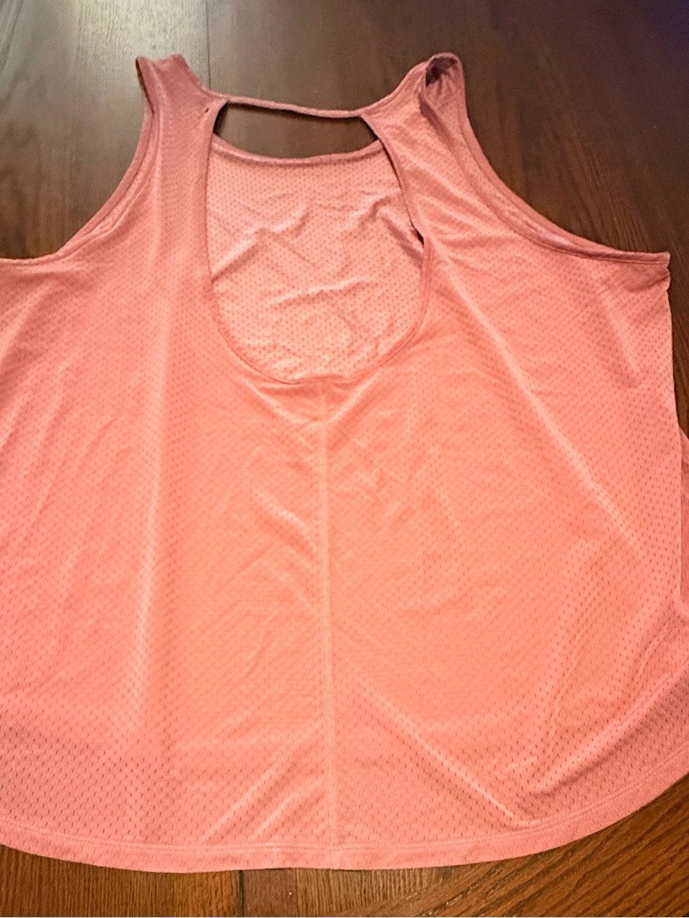 Women’s Plus Nike Dri-Fit Active Key Hole Back Takk Top Mauve Pink Sz 2X - Picture 4 of 6